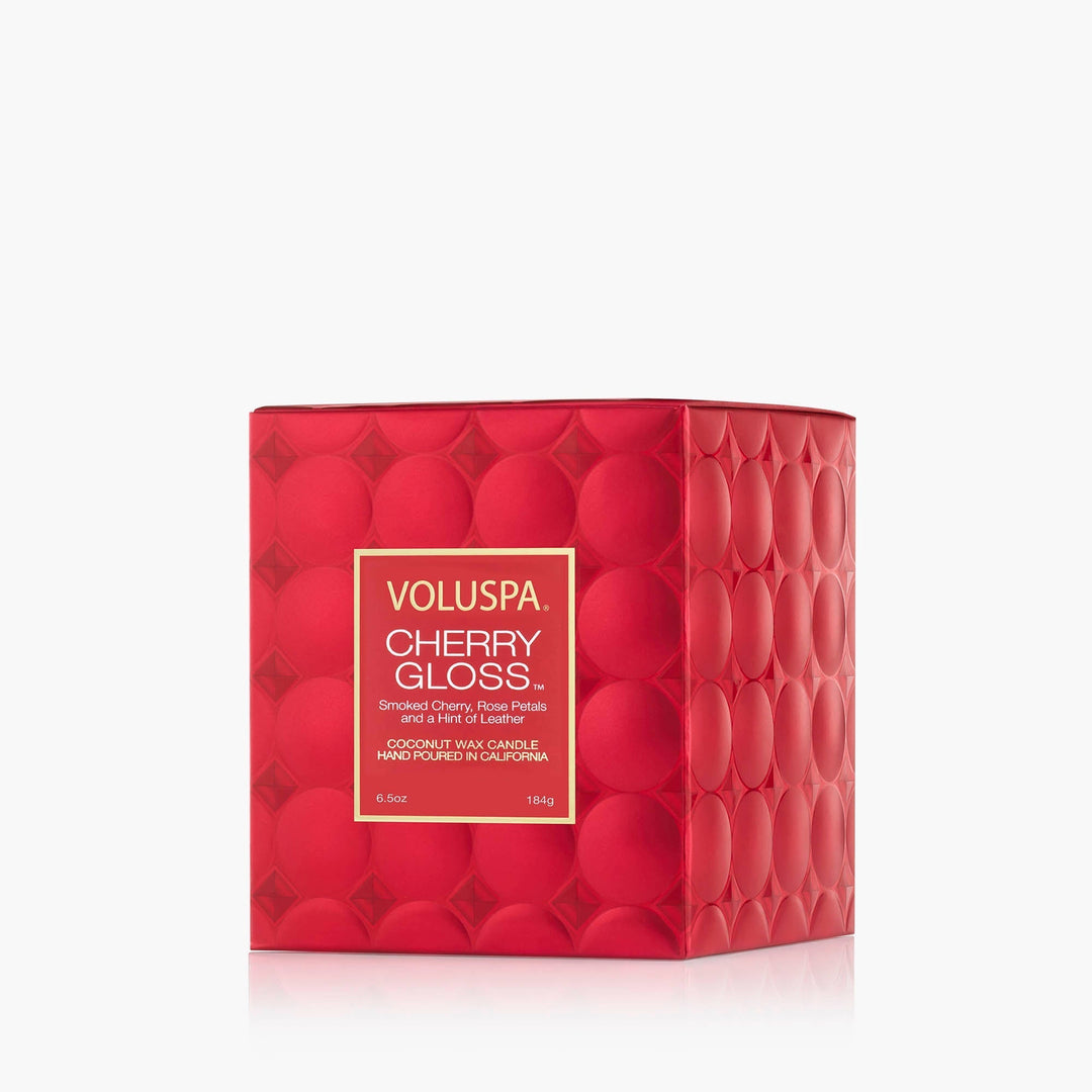 Cherry Gloss Boxed Candle - Merry PigletsVoluspa