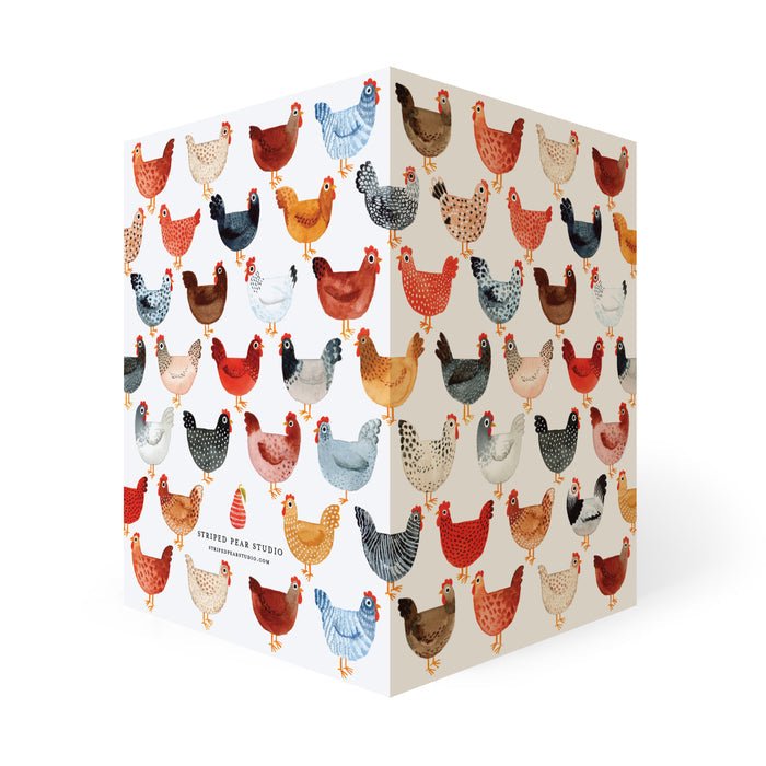 Chicken Notecards - Merry PigletsSkandisk