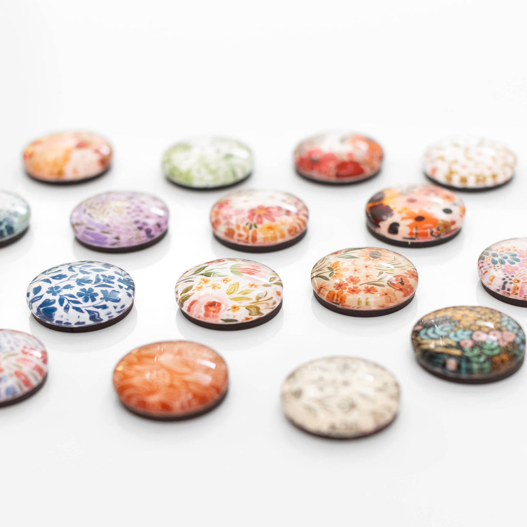 Christmas Floral Magnets Set - Merry PigletsElyse Breanne Design