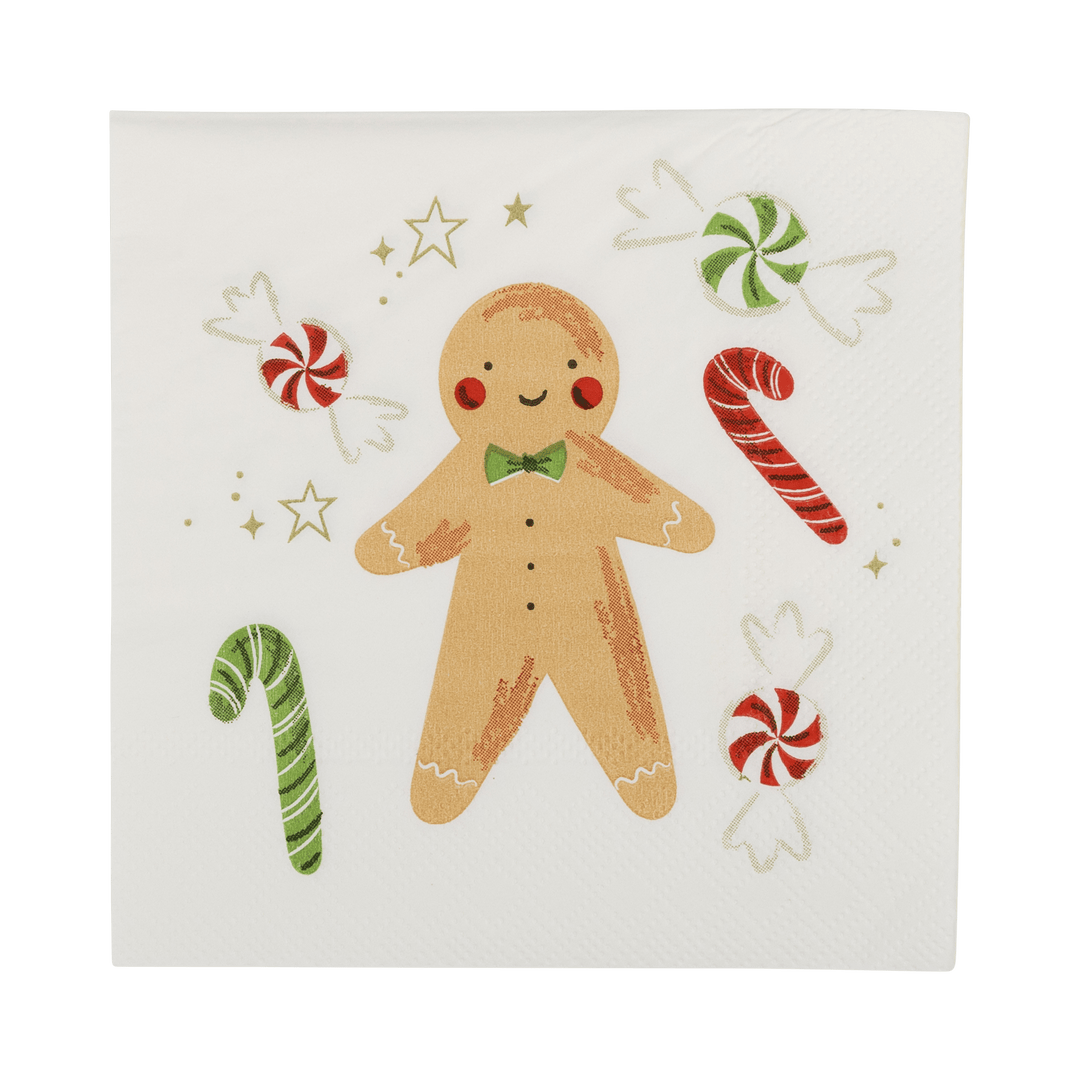 Christmas Icons Cocktail Napkins - Merry PigletsMy Mind’s Eye