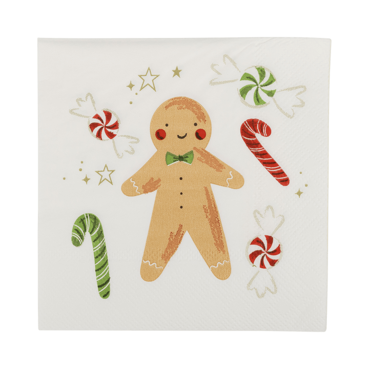 Christmas Icons Cocktail Napkins - Merry PigletsMy Mind’s Eye