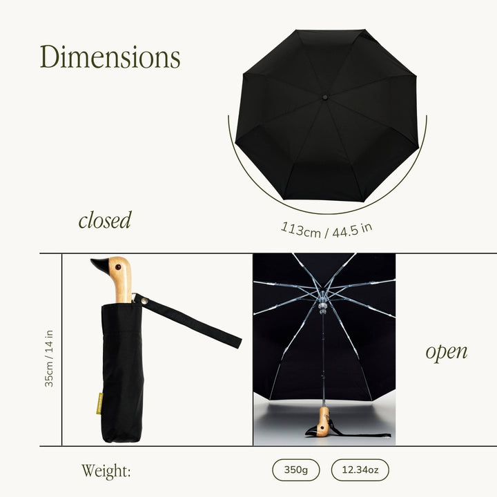 Classic Black Duckhead Umbrella - Merry PigletsOriginal Duckhead USA