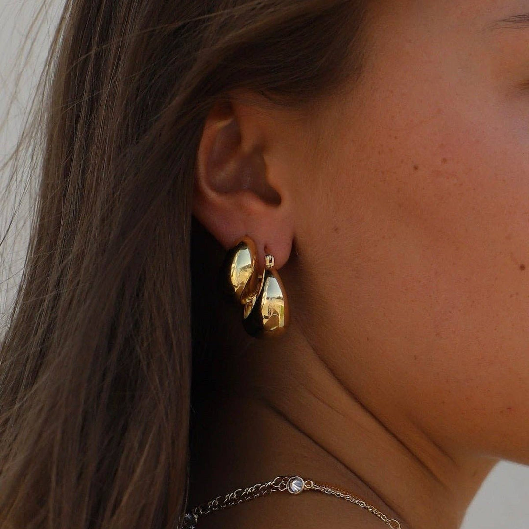 Coco Chunky Hoop Earrings - Merry PigletsKatie Waltman Jewelry