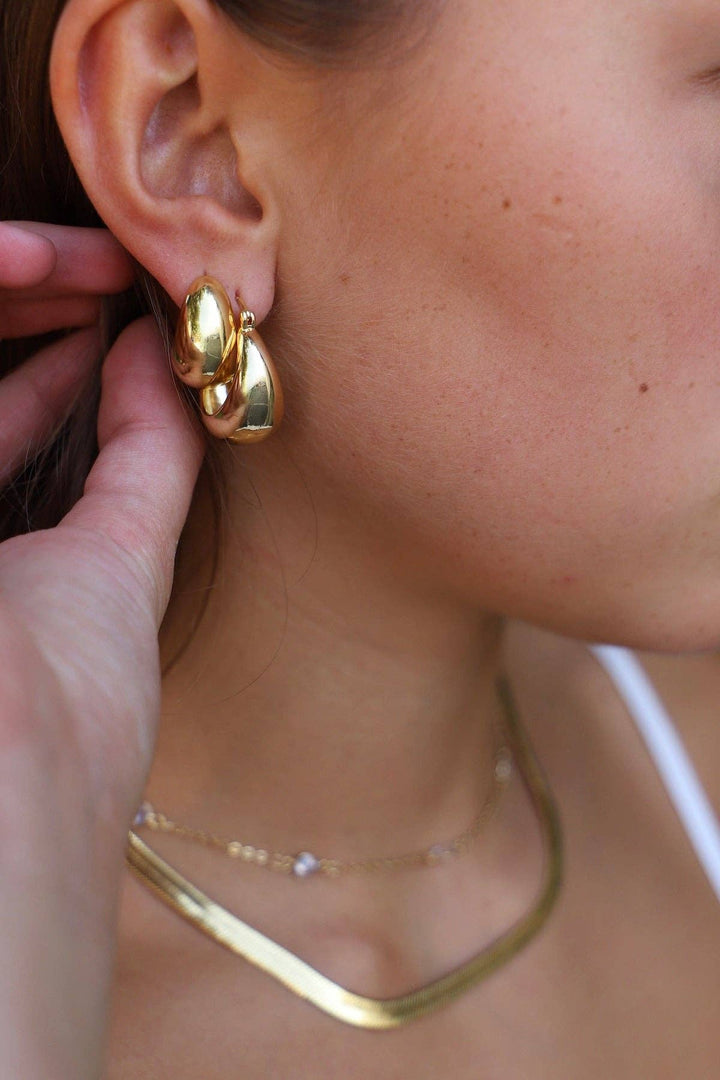 Coco Chunky Hoop Earrings - Merry PigletsKatie Waltman Jewelry