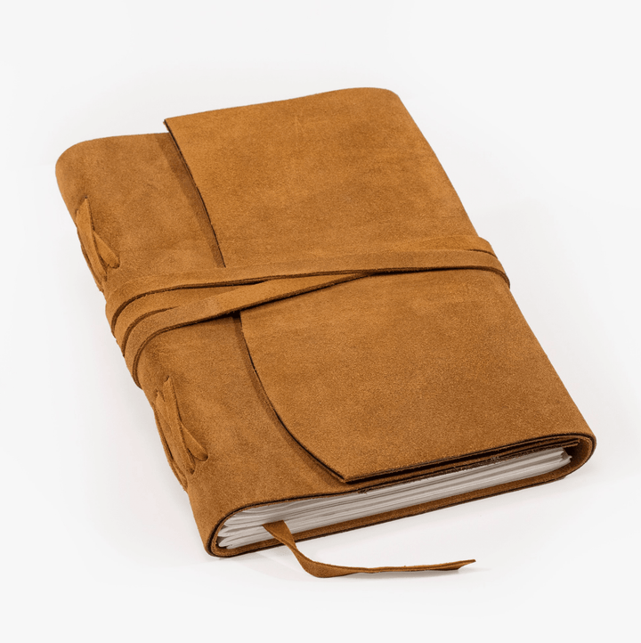 Cognac Suede Journal - Merry PigletsAndaluca