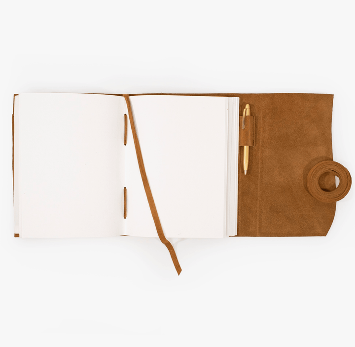 Cognac Suede Journal - Merry PigletsAndaluca
