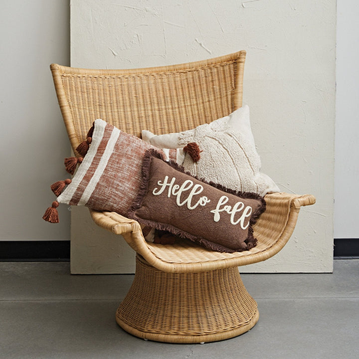Cotton Pumpkin Pillow Cream 18" - Merry PigletsMerry Piglets