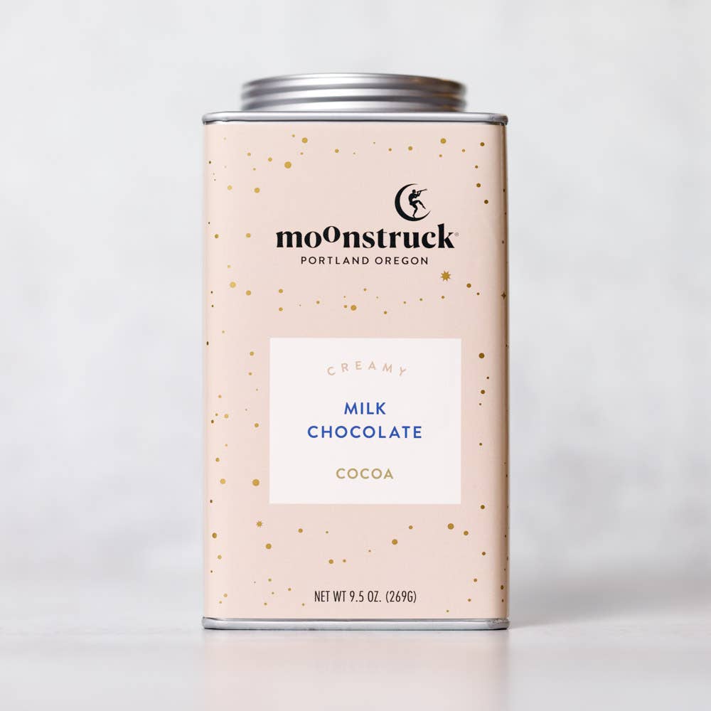Creamy Milk Chocolate Hot Cocoa Tin - Merry PigletsMoonstruck Chocolate Co