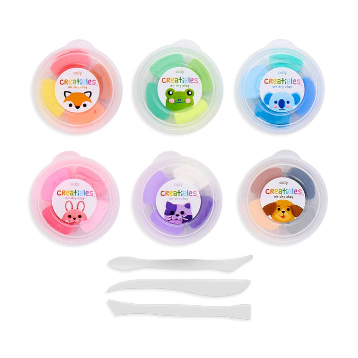 Creatibles Air-Dry Clay Kit Set of 24 - Merry PigletsOOLY