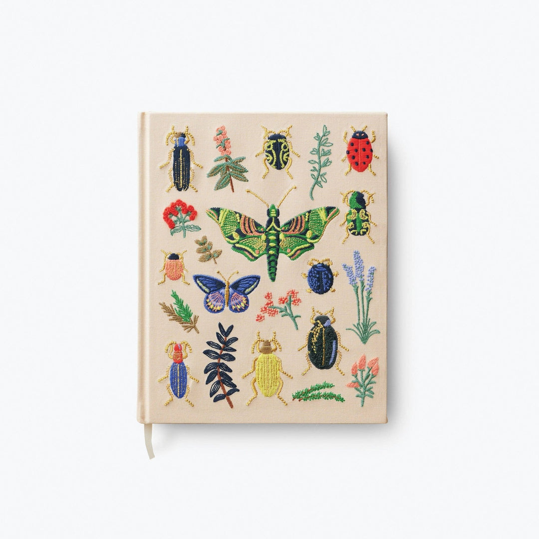 Curio Embroidered Fabric Sketchbook - Merry PigletsRifle Paper Co.
