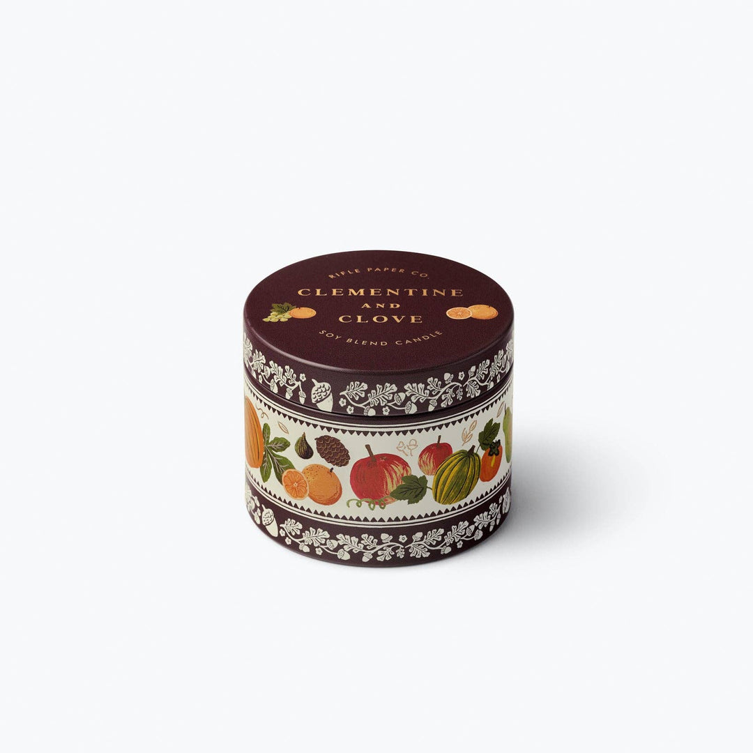Clementine & Clove Tin Candle