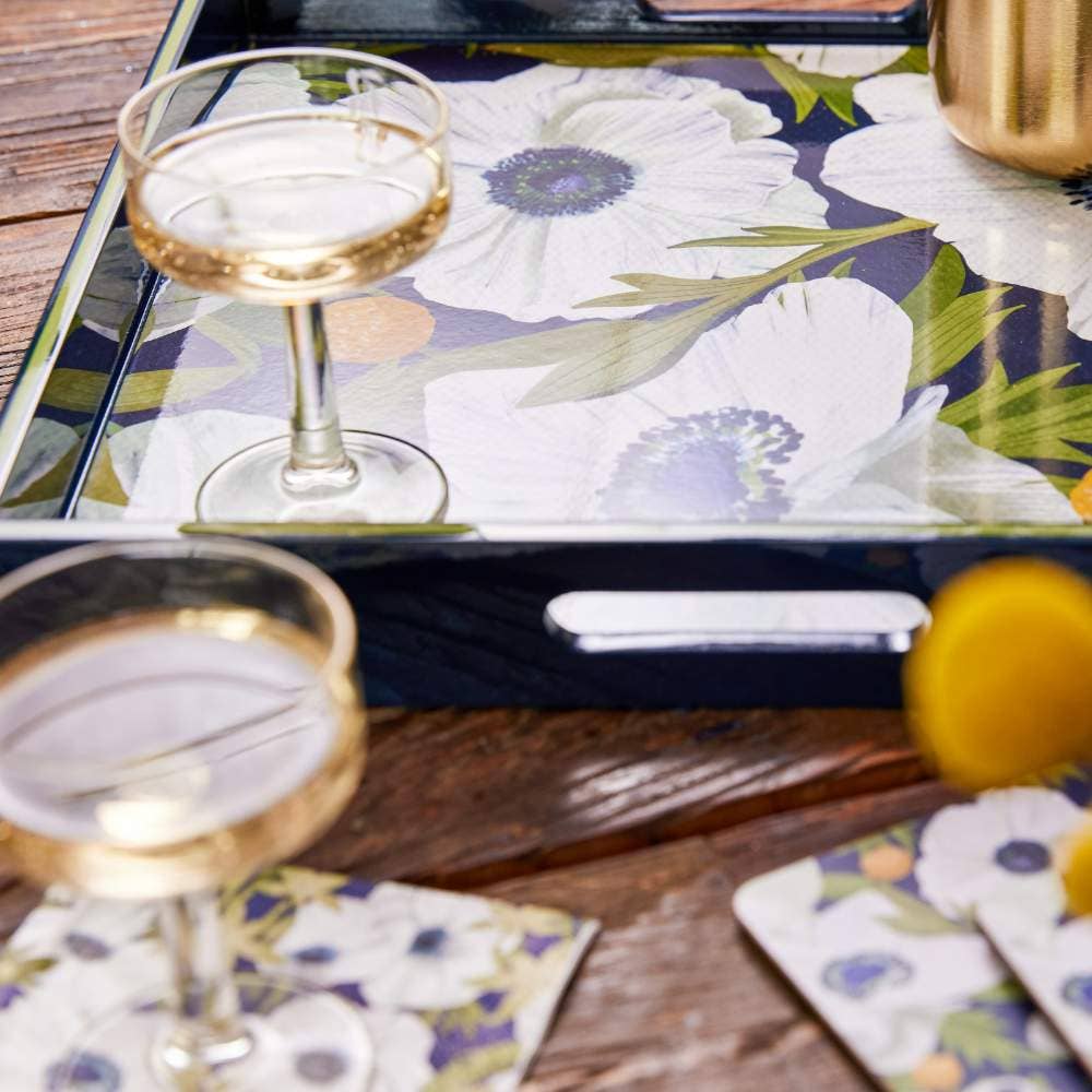 Anemone Poppy Square Tray