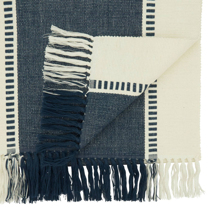 Navy Blue Stripe Table Runner