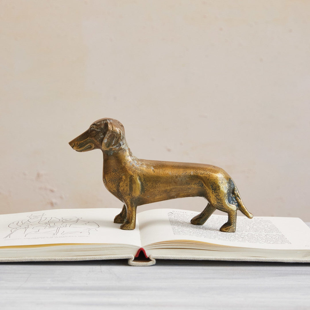 Dachshund Figurine - Merry PigletsCreative Co - Op