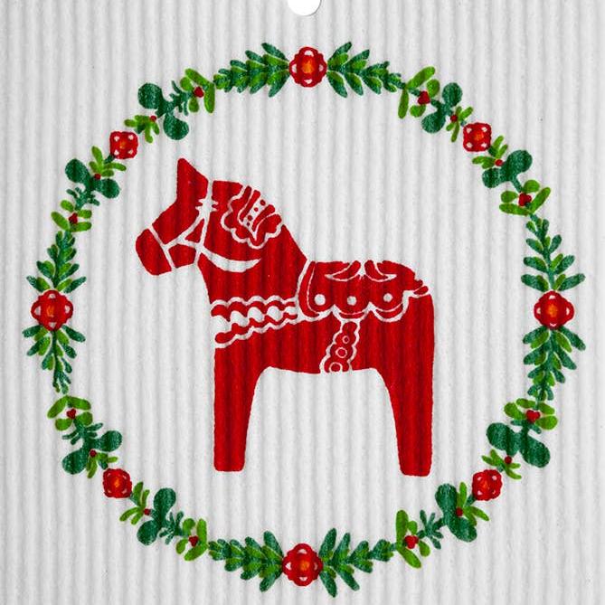 Dala Horse Swedish Dishcloth - Merry PigletsTalla Imports