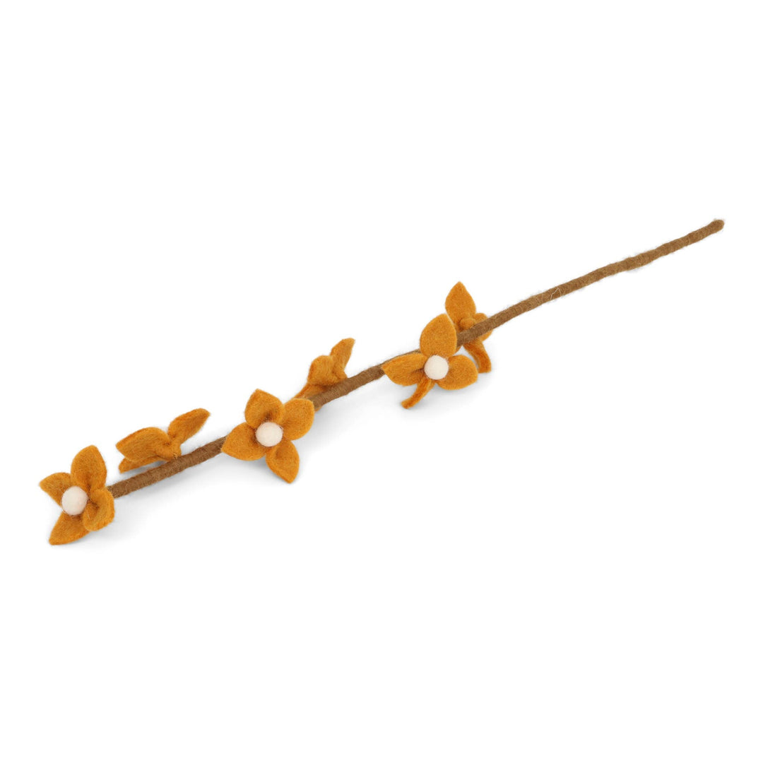 Dark Yellow Wool Flowers on Stalk - Merry PigletsGry and Sif