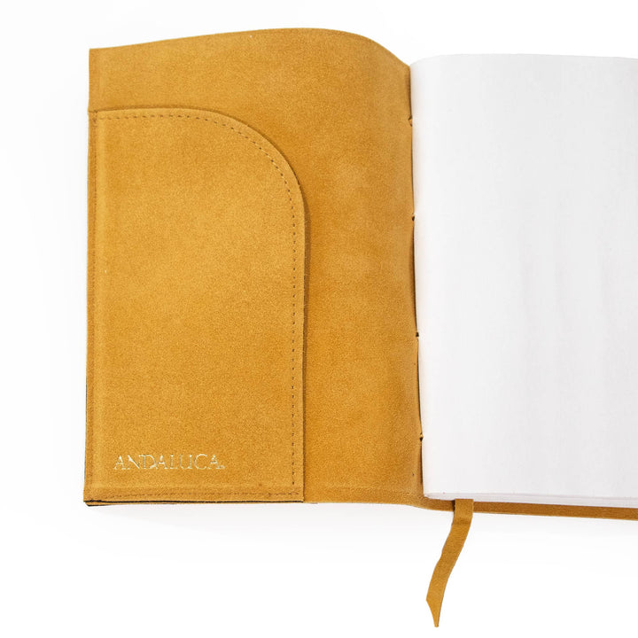 Dijon Yellow Suede Journal - Merry PigletsAndaluca