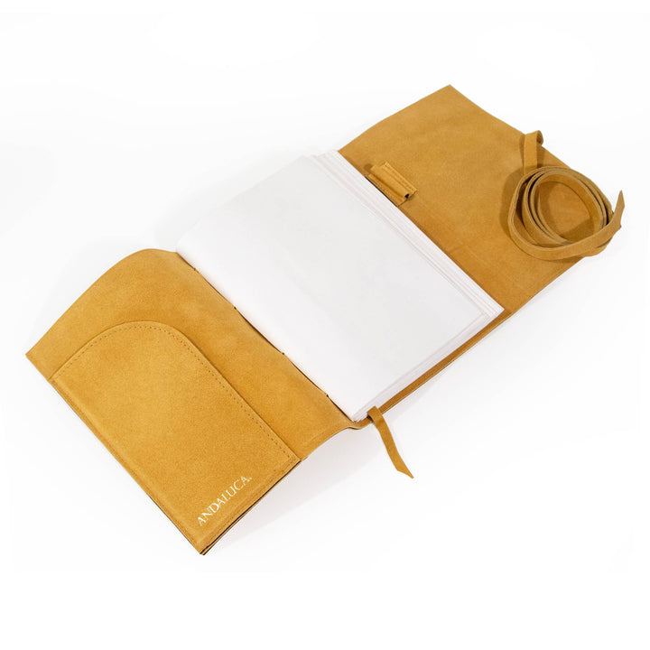 Dijon Yellow Suede Journal - Merry PigletsAndaluca