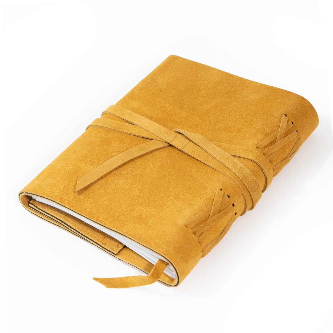 Dijon Yellow Suede Journal - Merry PigletsAndaluca