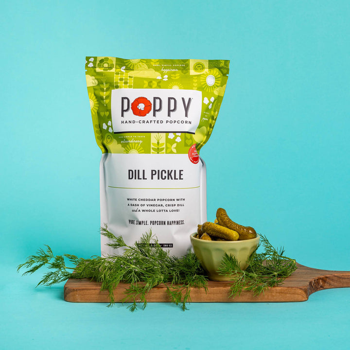 Dill Pickle Poppy Popcorn - Merry PigletsPoppy Hand - Crafted Popcorn