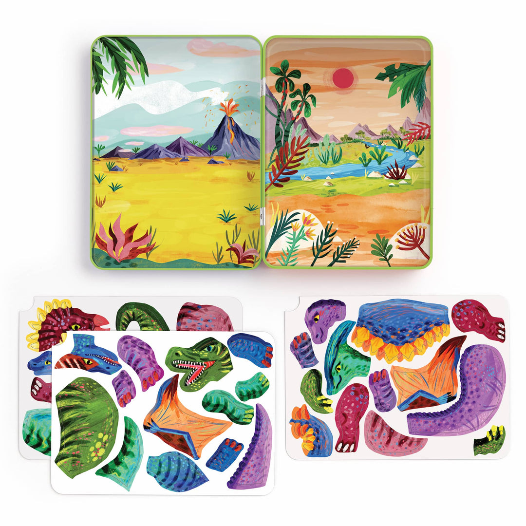 Dino Mix - Up Magnetic Dress - Up - Merry PigletsMudpuppy