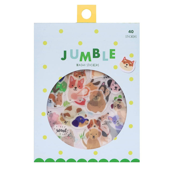 Dogs Jumble Washi Sticker Set - Merry PigletsGirl of All Work
