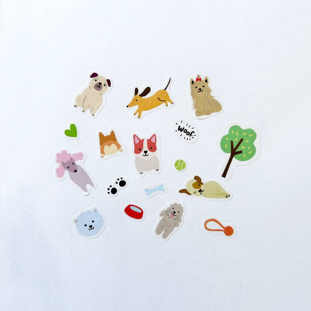 Dogs Jumble Washi Sticker Set - Merry PigletsGirl of All Work