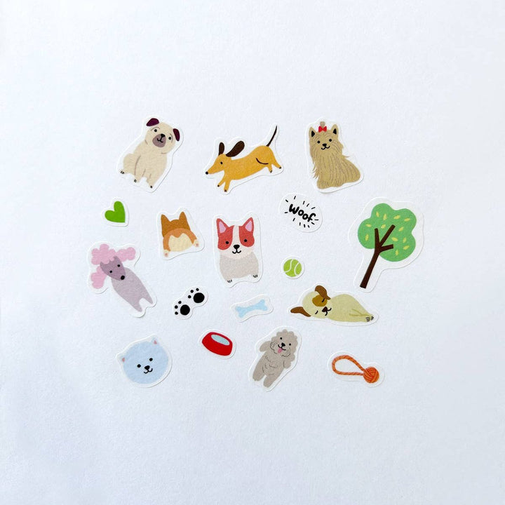 Dogs Jumble Washi Sticker Set - Merry PigletsGirl of All Work