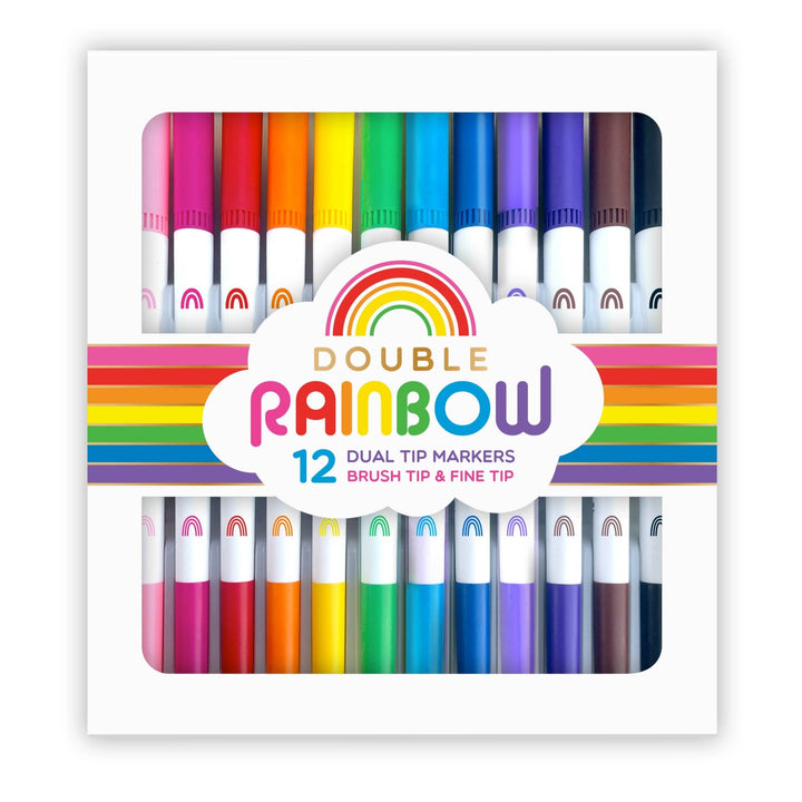 Double Rainbow Dual Tip Markers - Merry PigletsSNIFTY