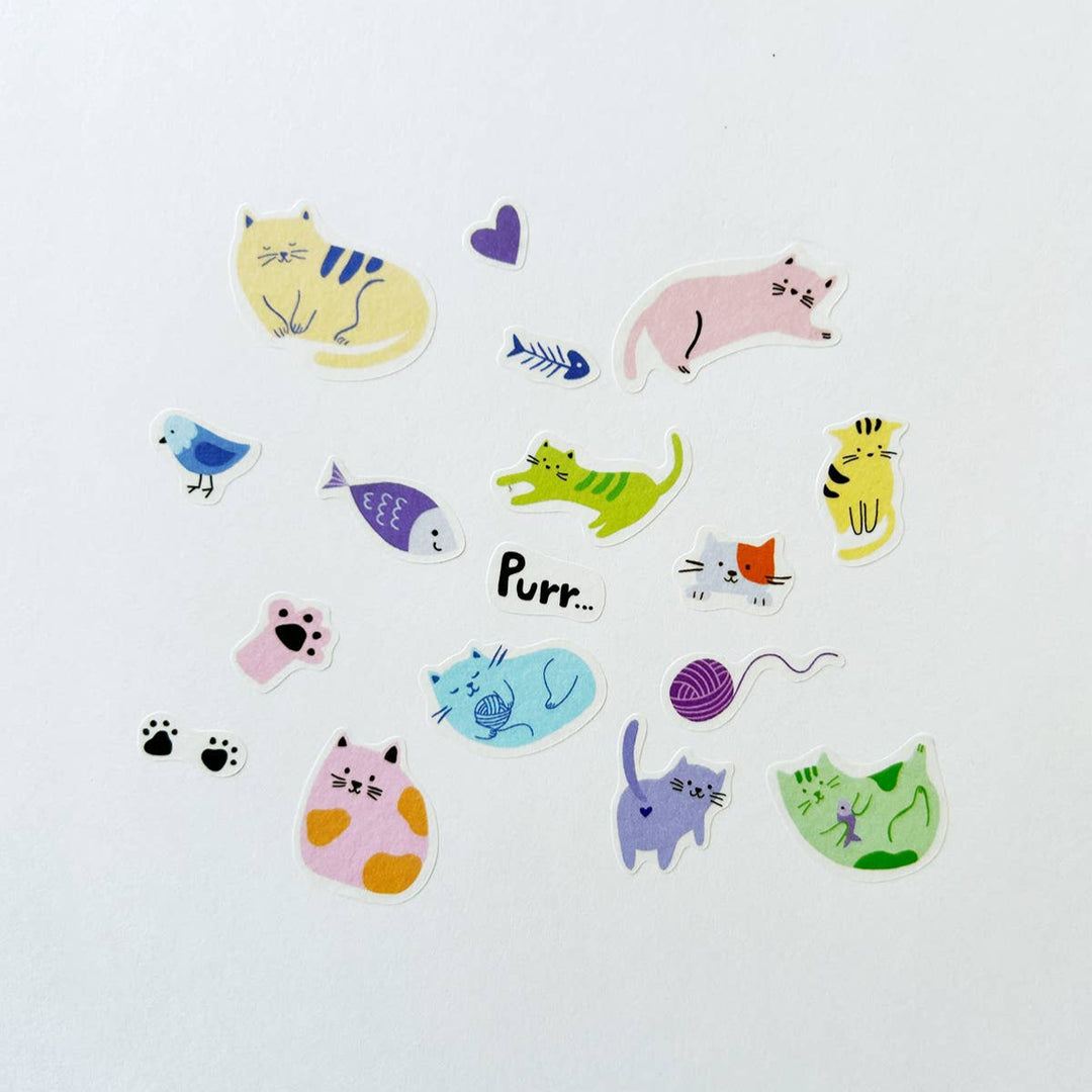 Cats Jumble Washi Stickers