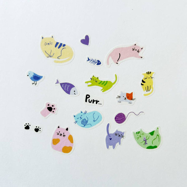 Cats Jumble Washi Stickers