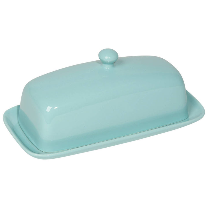 Eggshell Blue Butter Dish - Merry PigletsNow Designs by Danica