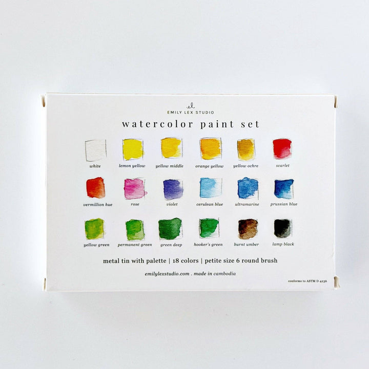Emily Lex Watercolor Paint Set - Merry Pigletsemily lex studio