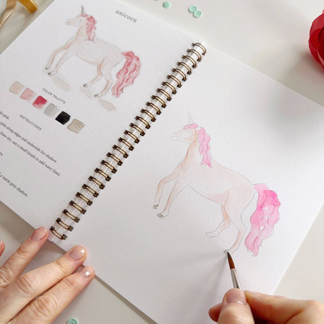 Fairytale Watercolor Workbook - Merry Pigletsemily lex studio