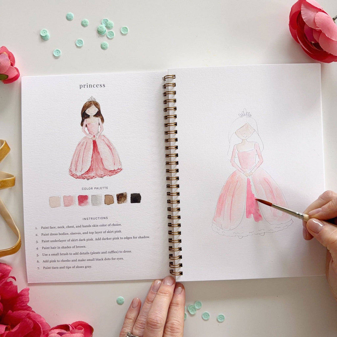 Fairytale Watercolor Workbook - Merry Pigletsemily lex studio