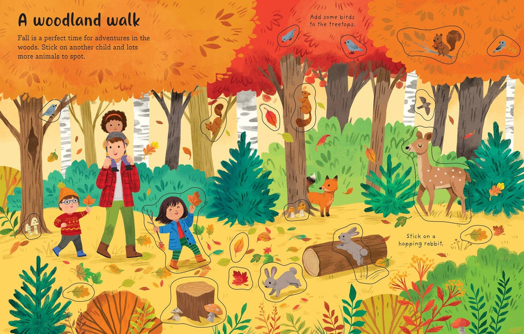Fall First Sticker Book - Merry PigletsHarperCollins