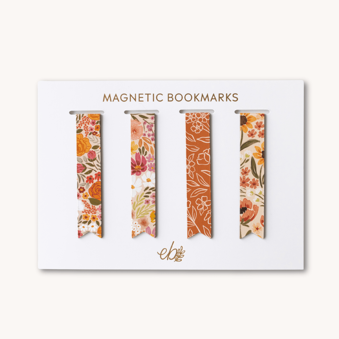 Fall Florals Magnetic Bookmarks - Merry PigletsElyse Breanne Design