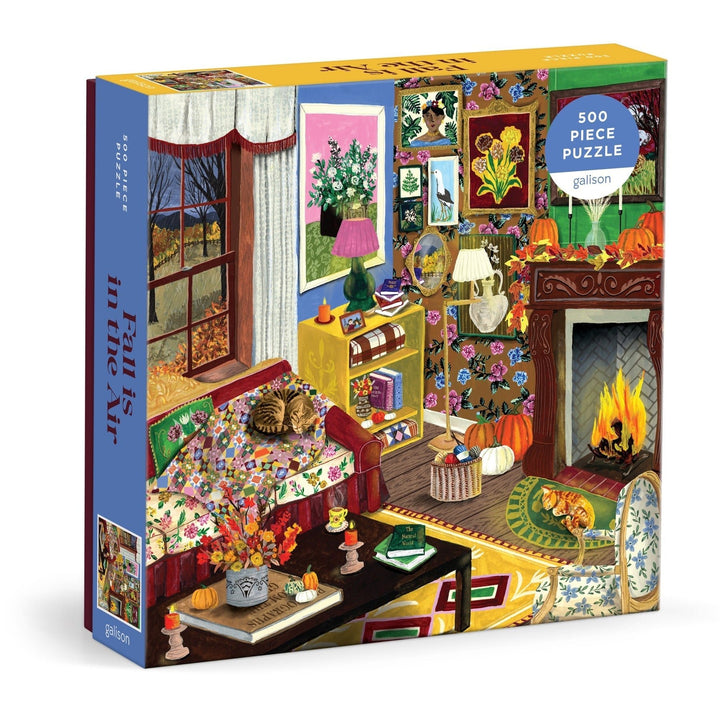 Fall is in the Air 500 Piece Puzzle - Merry PigletsGalison