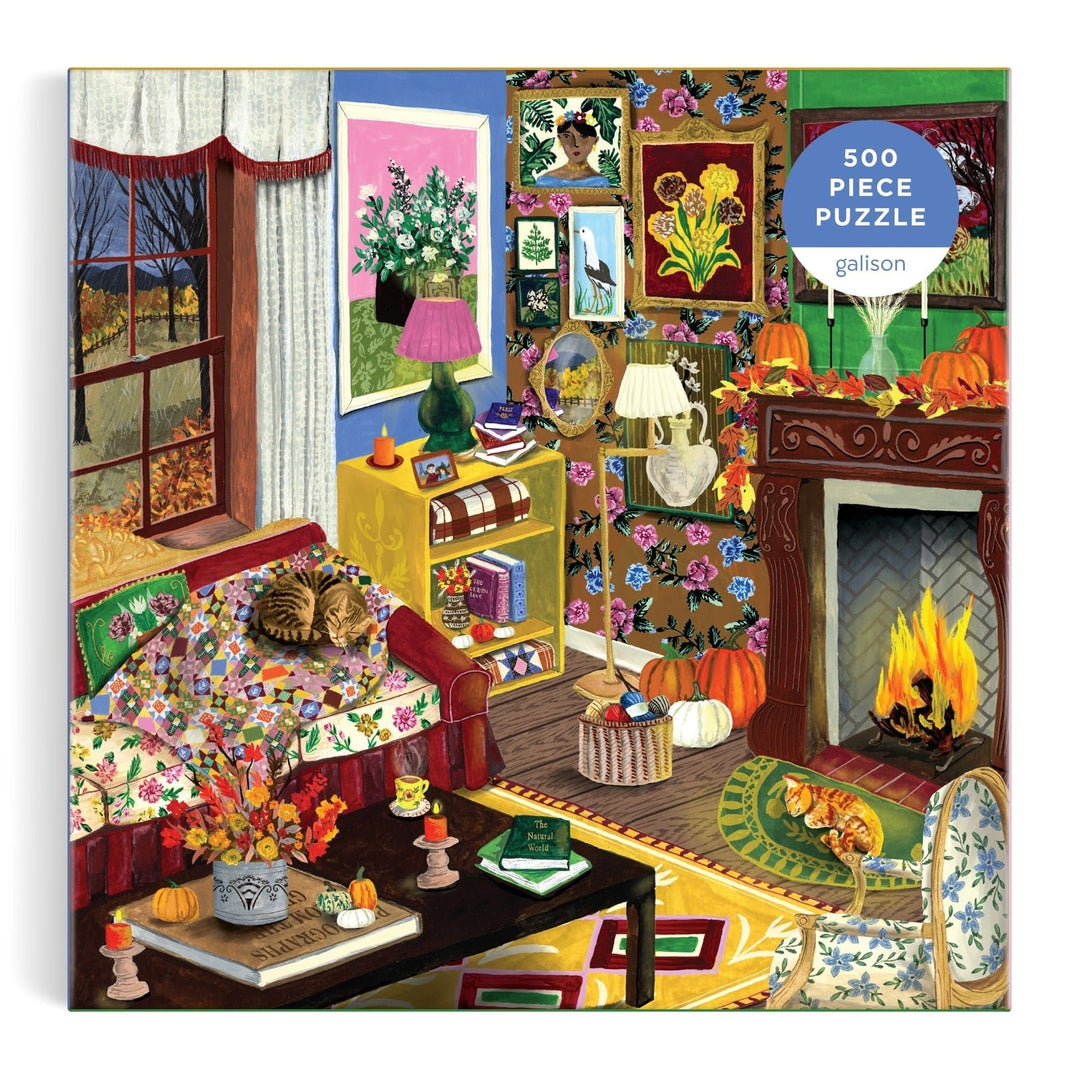 Fall is in the Air 500 Piece Puzzle - Merry PigletsGalison