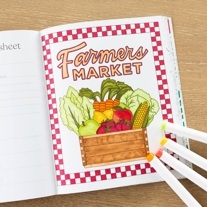 Farmers Market Coloring Book - Merry PigletsElyse Breanne Design