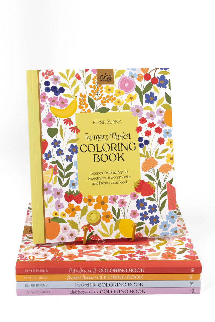 Farmers Market Coloring Book - Merry PigletsElyse Breanne Design