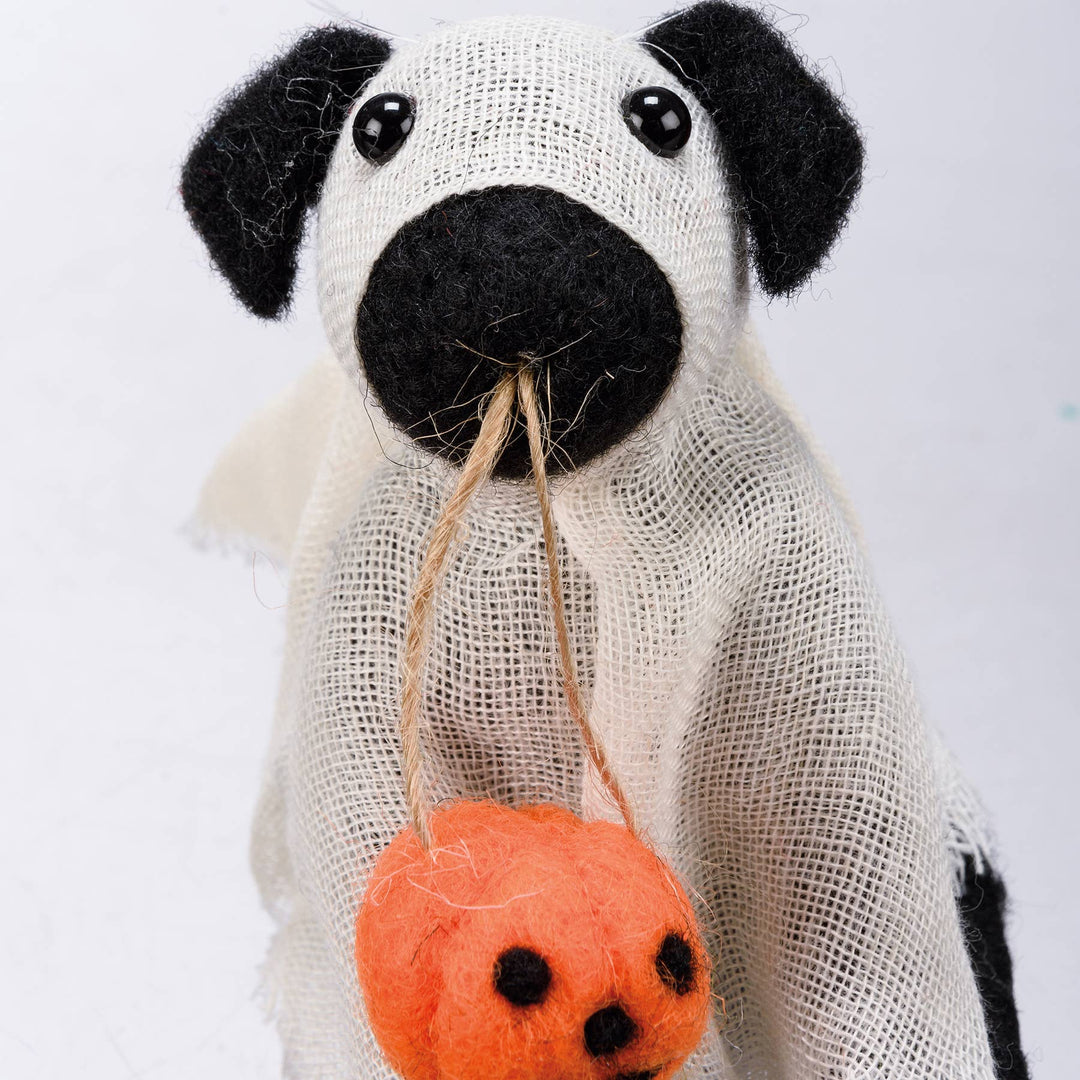 Felt Ghost Dog - Merry PigletsPrimitives by Kathy