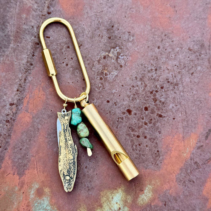 Finley Fish Purse Charm - Merry PigletsFluff Hardware