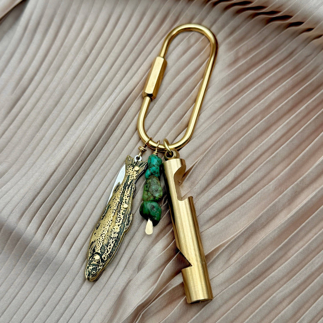 Finley Fish Purse Charm - Merry PigletsFluff Hardware