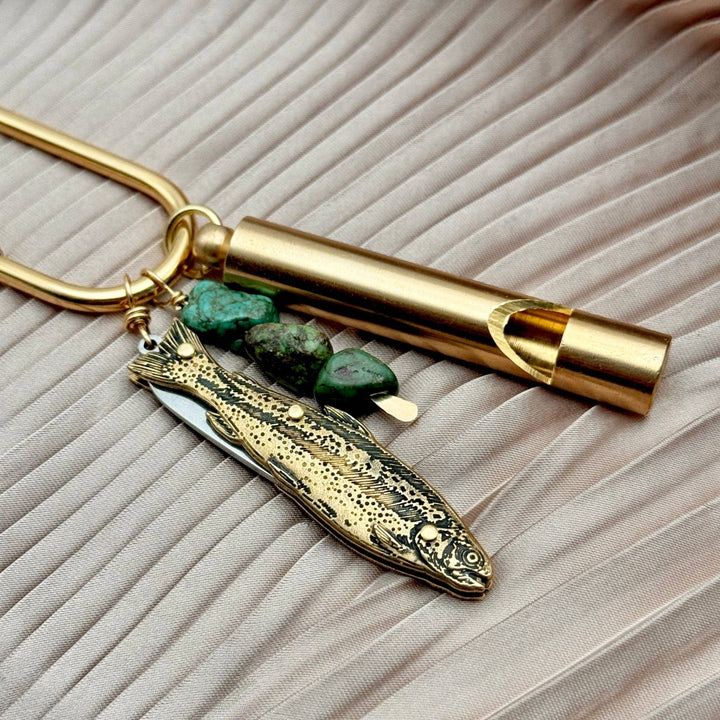 Finley Fish Purse Charm - Merry PigletsFluff Hardware