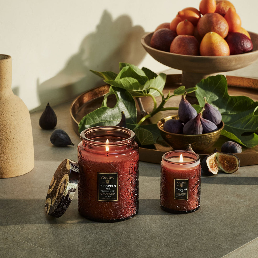 Forbidden Fig Small Jar Candle - Merry PigletsVoluspa