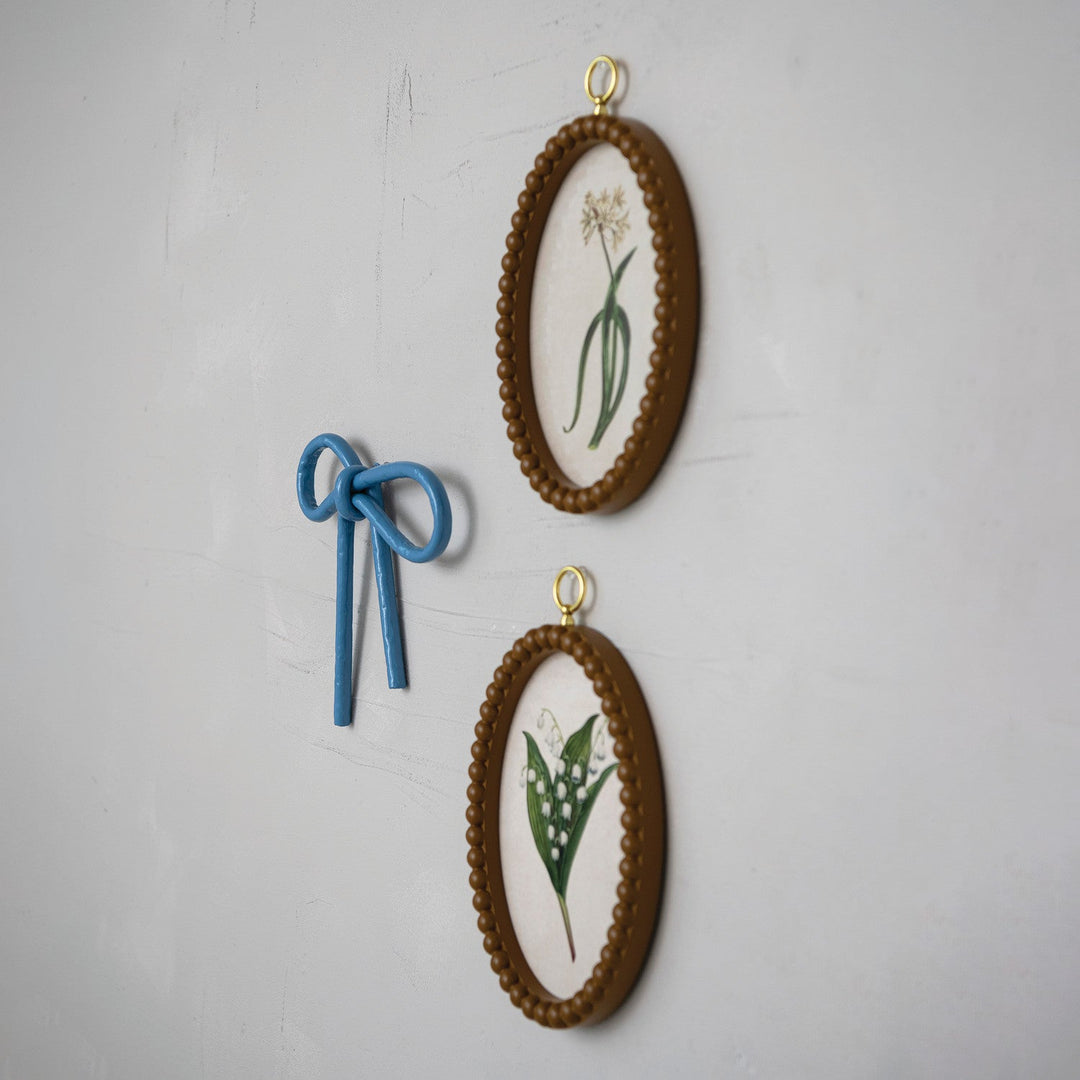 Framed Floral Wall Decor - Merry PigletsCreative Co-Op