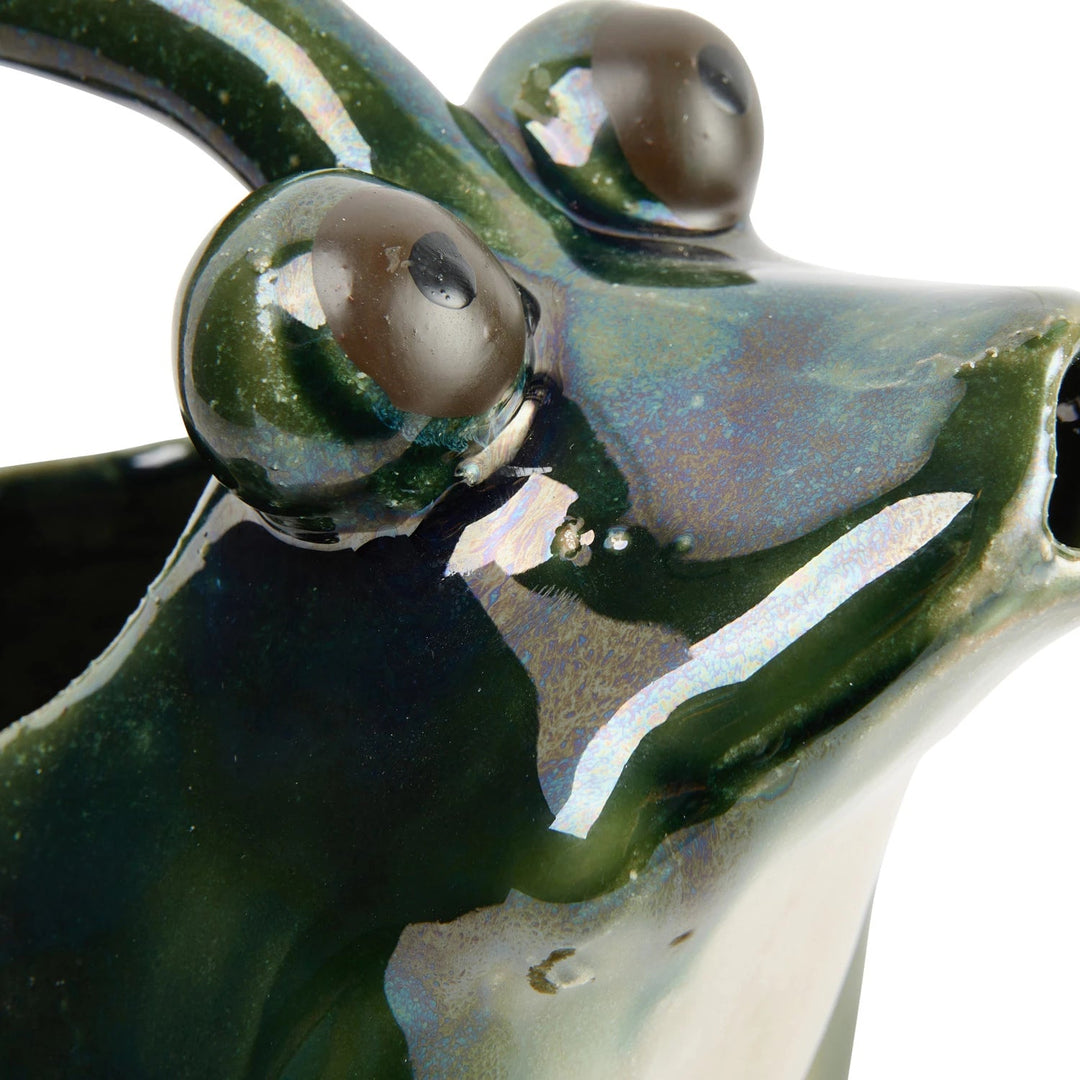 Frog Watering Pitcher - Merry PigletsCreative Co - Op