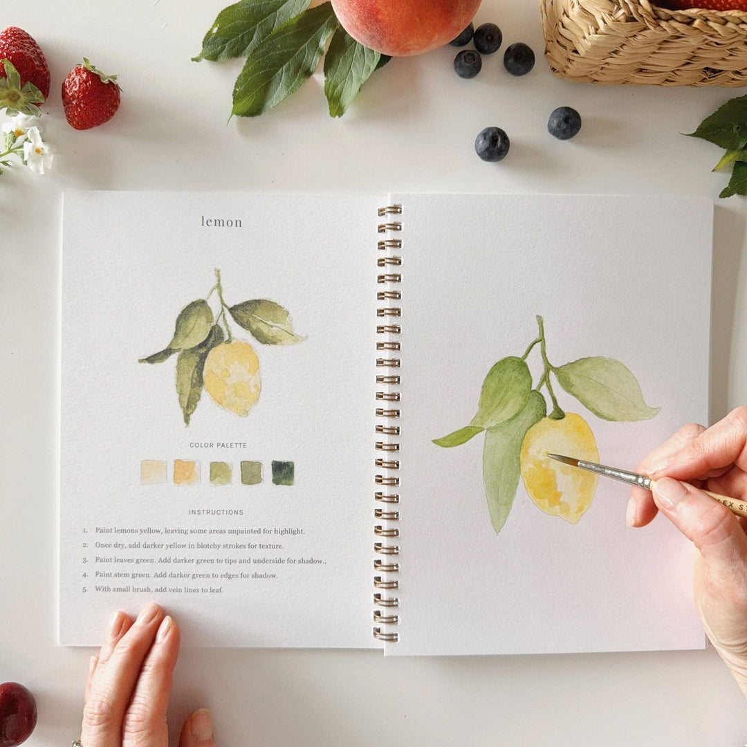 Fruit Watercolor Workbook - Merry Pigletsemily lex studio