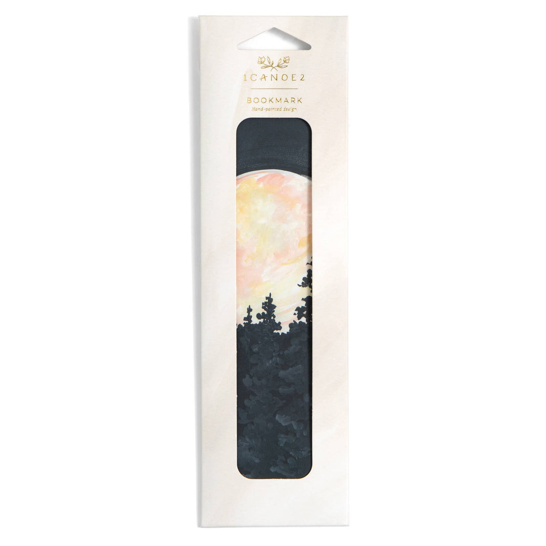 Full Moon Forest Bookmark - Merry Piglets1canoe2 | One Canoe Two Paper Co.